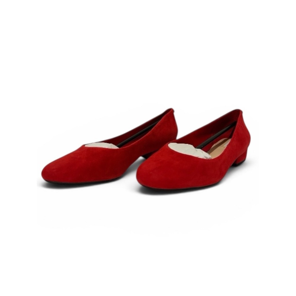 Alex Marie Red Suede Flats – Bevier – Lorenz Red –‎ Size 9W – NIB